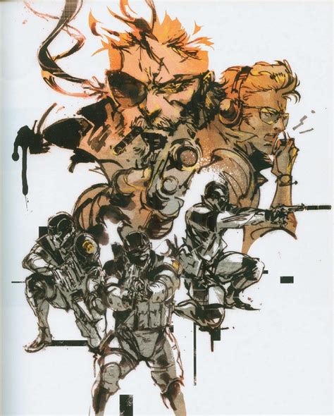 metal gear sold 3 box art|yoji shinkawa metal gear art.